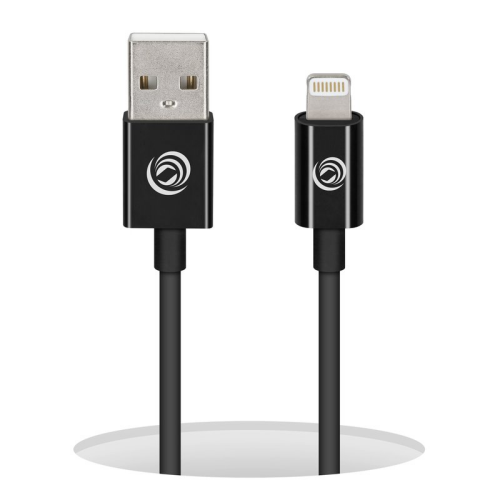 anco USB-A auf Lightning Daten- und Ladekabel MFI 1m - black