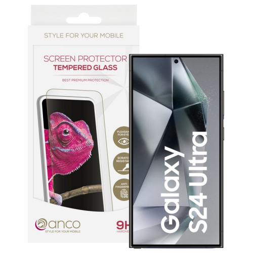 anco Tempered Glass Fullscreen für S928B Samsung Galaxy S24 Ultra - black