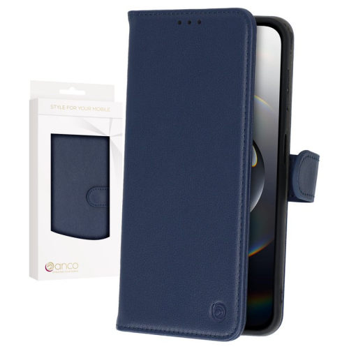 anco Basic Bookcase für Apple iPhone 16e - blue
