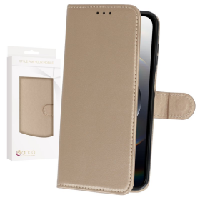 anco Basic Bookcase für Apple iPhone 16e - gold