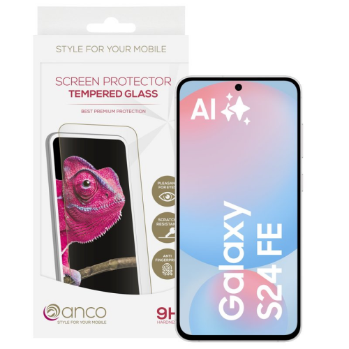 anco Tempered Glass Fullscreen für S721B Samsung Galaxy S24 FE - black