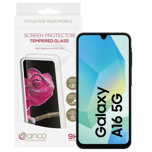 anco Tempered Glass Fullscreen für A165F, A166B Samsung Galaxy A16 4G, A16 5G - black