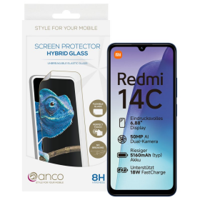 anco Hybrid Glass für Xiaomi Redmi 14C 4G, 14C 5G,...