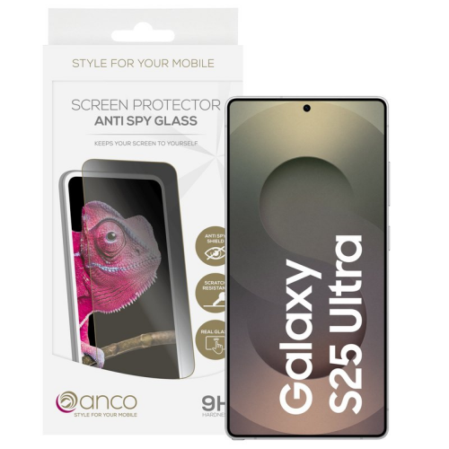 anco Tempered Glass Anti-Spy für S938B Samsung Galaxy S25 Ultra