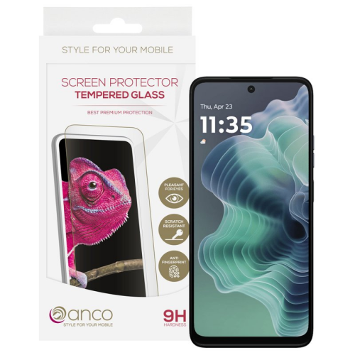 anco Tempered Glass Fullscreen für Motorola Moto G35 5G - black