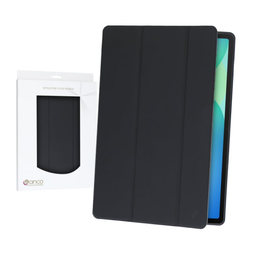 anco Bookcase Basic für X810, X816, X610, X616, X820N, X826B Samsung Galaxy Tab S9+, S9 FE+, S10+, S10 FE+ - black