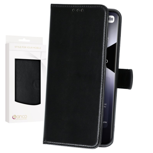 anco Basic Bookcase für Xiaomi Redmi Note 14 Pro 5G, 14 Pro+ 5G - black