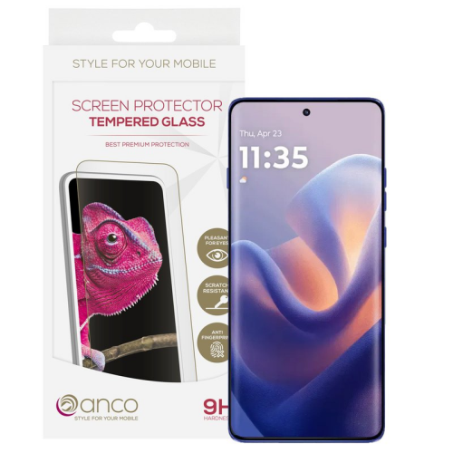 anco Tempered Glass Fullscreen für Motorola Edge 60 Pro - black