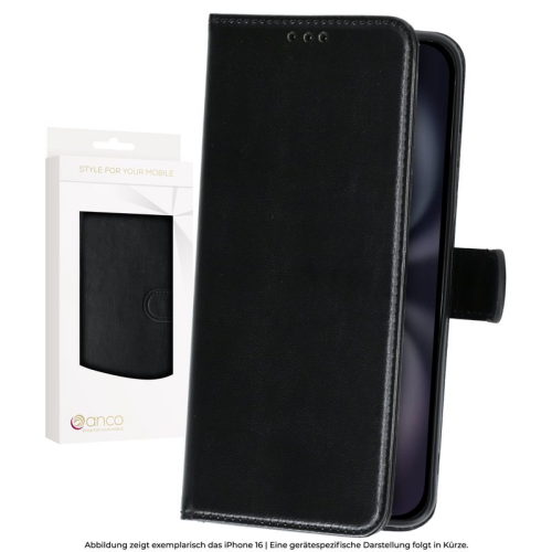 anco Basic Bookcase für Apple iPhone 17 Pro - black