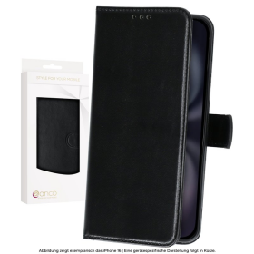 anco Basic Bookcase für Apple iPhone 17 Pro Max - black