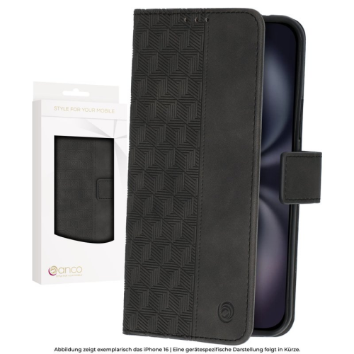 anco Bookcase Geometric für Apple iPhone 17 Pro - black