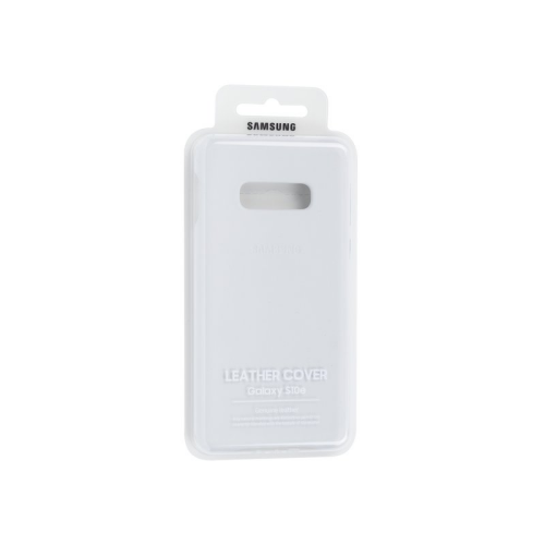 Leather Abdeckung white/weiß EF-VG970LWEGWW für Samsung Galaxy S10e SM-G970F