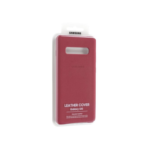Leather Abdeckung red/rot EF-VG973LREGWW für Samsung Galaxy S10 SM-G973F