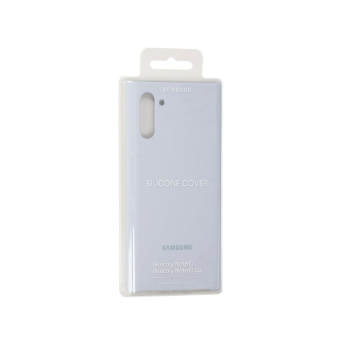Silicone Abdeckung silver/silber EF-PN970TSEGWW für Samsung Galaxy Note 10 SM-N970F