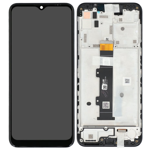 Display Modul mit Rahmen und Toucheinheit dark pearl 5D68C18187 für Motorola Moto G30 XT2129