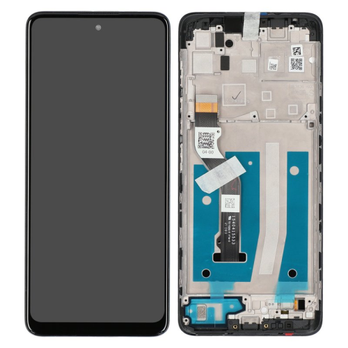 Display Modul mit Rahmen und Toucheinheit black/schwarz 5D68C19075 für Motorola Moto G60s XT2133