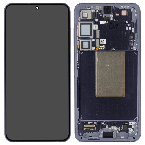 Display Modul mit Rahmen und Toucheinheit Einheit cobalt violet GH82-33410C für Samsung Galaxy S24+ SM-S926B