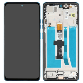 Display Modul mit Rahmen und Toucheinheit aqua blue/gelb...