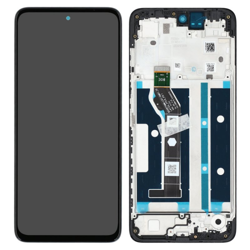 Display Modul mit Rahmen und Toucheinheit gravity grey/grau 5D68C29273 für Motorola Moto G15 XT2521