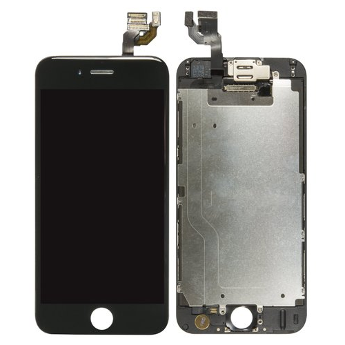 Display Modul mit Toucheinheit + Teile black/schwarz für Apple iPhone 6s Plus (A1687,A1634)