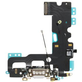 Ladeanschluss + Flexkabel grey/grau für Apple iPhone...