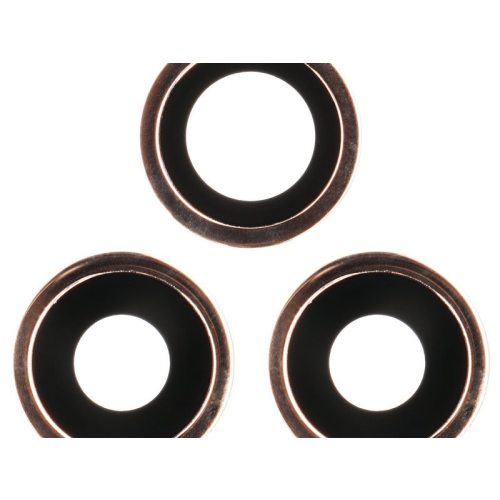 Haupt Kamera Linse + Lünette gold für Apple iPhone 11 Pro (A2215)