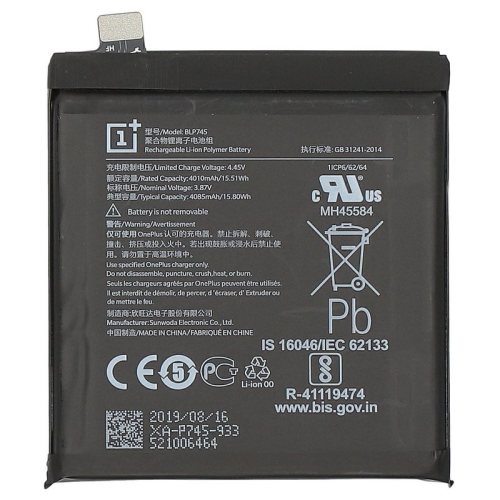 Li-Ion Akku 1031100012 für OnePlus 7T Pro (HD1911, HD1913, HD1910)