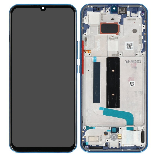 Display Modul mit Rahmen und Toucheinheit aurora blue/gelb 56000300J900 für Xiaomi Mi 10 Lite 5G (M2002J9G)