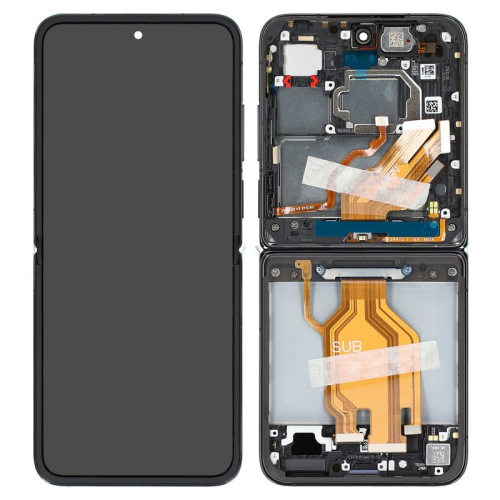 Display Modul mit Rahmen und Toucheinheit + Batterie white/weiß GH82-26412B für Samsung Galaxy S21 FE 5G SM-G990B