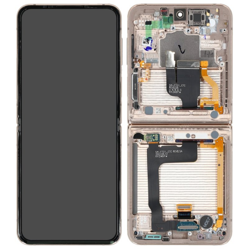 Display Modul mit Rahmen und Toucheinheit yellow, gold GH82-29441G für Samsung Galaxy Z Flip 4 SM-F721B