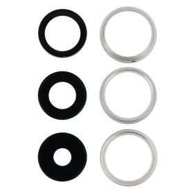 Haupt Kamera Linse + Lünette 6pcs white/weiß...