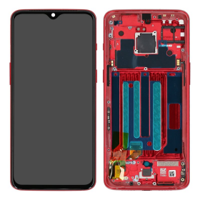 Display Modul mit Rahmen und Toucheinheit red/rot...