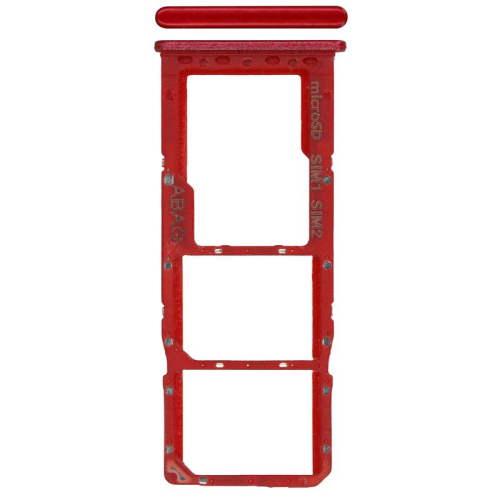 SIM-Karten Halter red/rot für Samsung Galaxy A12 Nacho (SM-A127F)