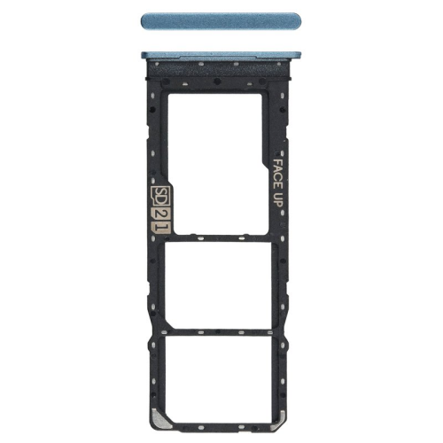 SIM-Karten Halter steel blue/gelb für Motorola Moto G23 XT2333