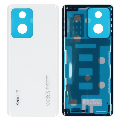 Batteriedeckel Rückseite Akkudeckel polar white/weiß 1610111000837A für Xiaomi Redmi Note 12 Pro+ 5G (22101316UCP)