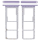 SIM-Karten Halter violet für Samsung Galaxy A05s SM-A057G