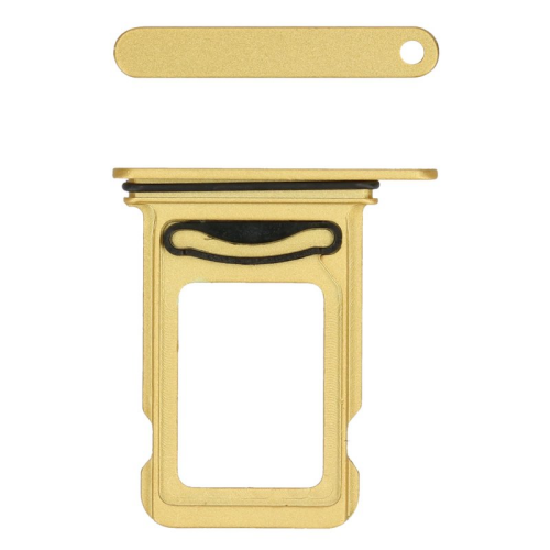 SIM-Karten Halter yellow/gelb 923-08862 für Apple iPhone 14 (A2883, A2884, A2881, A2649, A2882)