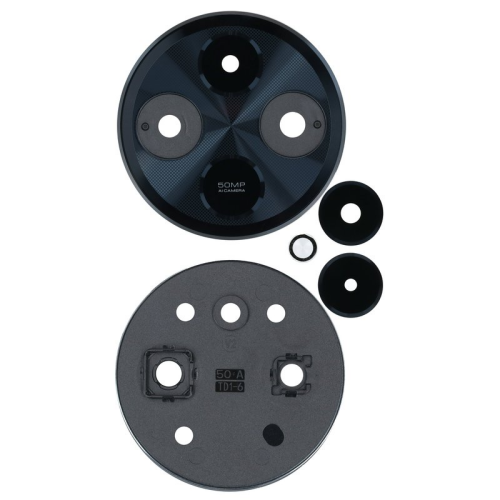 Kamera Linse + Lünette midnight black/schwarz für Xiaomi Redmi 14C 4G 2411DRN47C