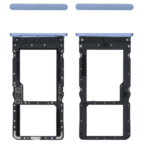 SIM-Karten Halter ice blue/gelb für Motorola Moto G34 XT2363