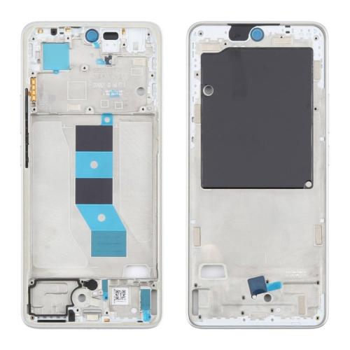 Display Modul Rahmen white/weiß für Xiaomi Redmi Note 14 5G 24094RAD4G