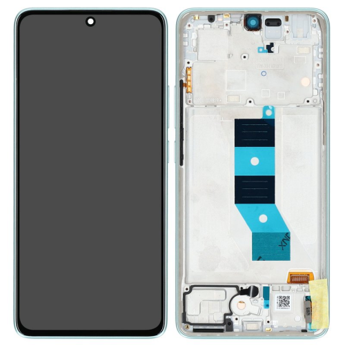 Display Modul mit Rahmen und Toucheinheit coral green/grün 56001800O1700 für Xiaomi Redmi Note 14 5G 24094RAD4G