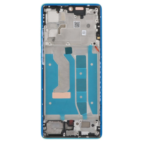 Display Modul Rahmen cobalt blue/gelb für Motorola Moto G85 5G XT2427