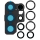 Kamera Linse Lünette Set titanium black/schwarz für Samsung Galaxy S25 Ultra (SM-S938B)