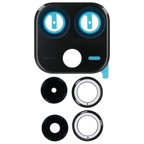Haupt Kamera Linse + Lünette midnight black/schwarz für Xiaomi Redmi Note 14 4G 24117RN76G