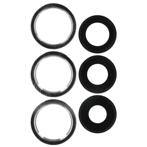 Kamera Linse + Lünette Set silver/silber für Apple iPhone 12 Pro Max (A2411)