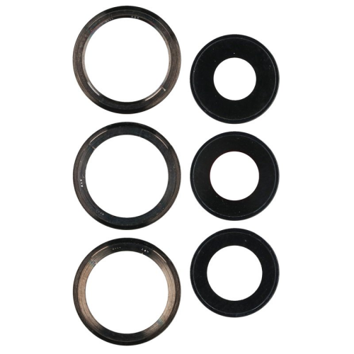 Kamera Linse + Lünette Set pacific blue/gelb für Apple iPhone 12 Pro Max (A2411)