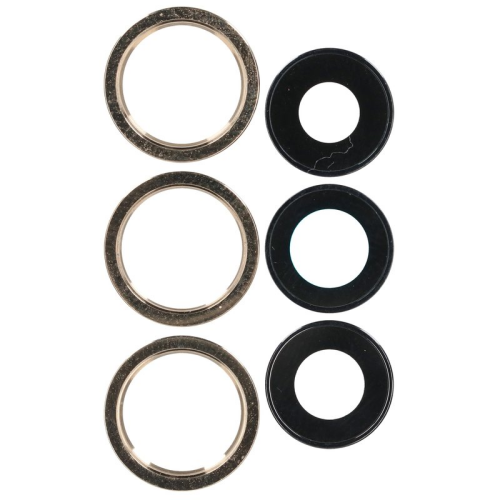 Kamera Linse + Lünette Set gold für Apple iPhone 12 Pro Max (A2411)