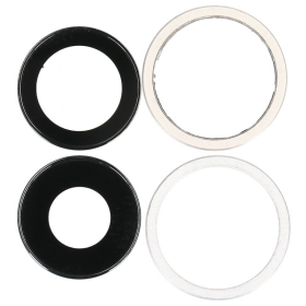 Kamera Linse + Lünette Set white/weiß für...