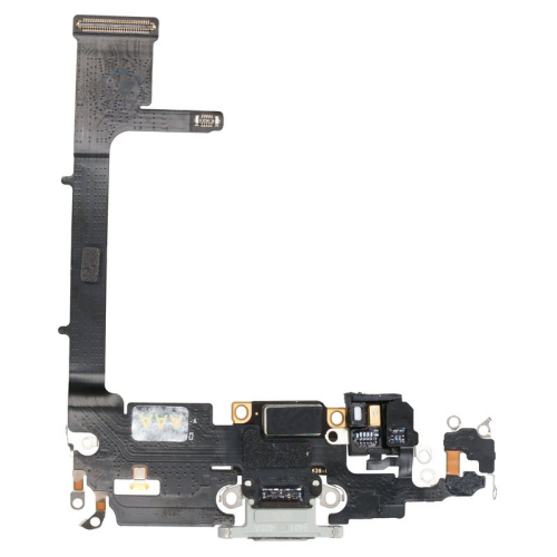 Ladeanschluss + Flexkabel + Interconnect Platine silver/silber für Apple iPhone 11 Pro (A2215)