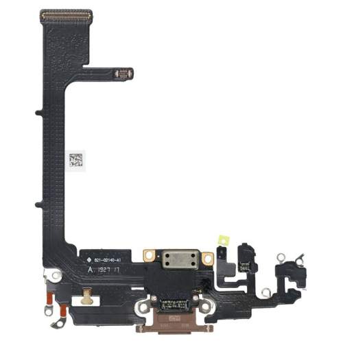 Ladeanschluss + Flexkabel + Interconnect Platine gold für Apple iPhone 11 Pro (A2215)